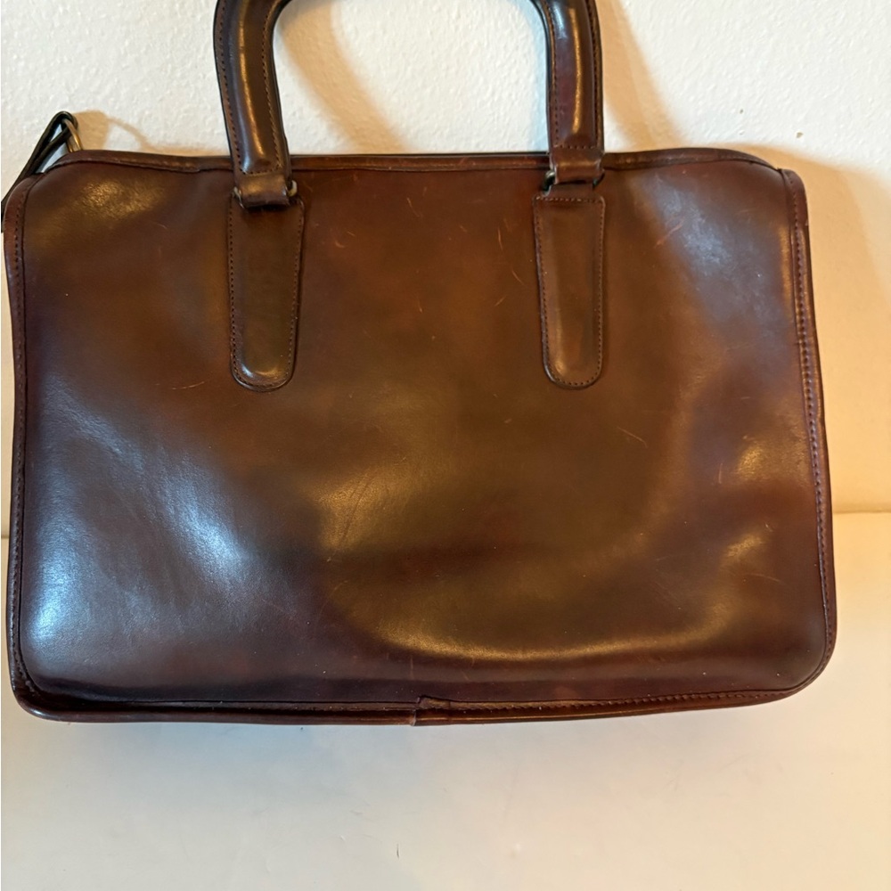 Coach Brown Leather Women's Satchel - Picture 3 of 13